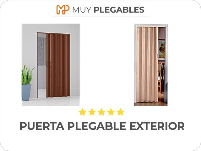 puerta plegable exterior