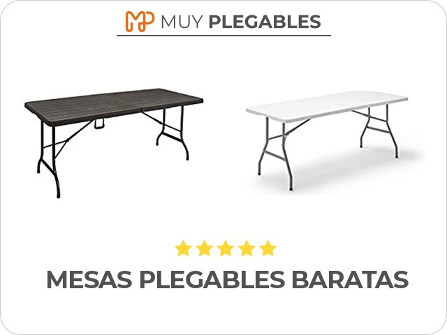 mesas plegables baratas