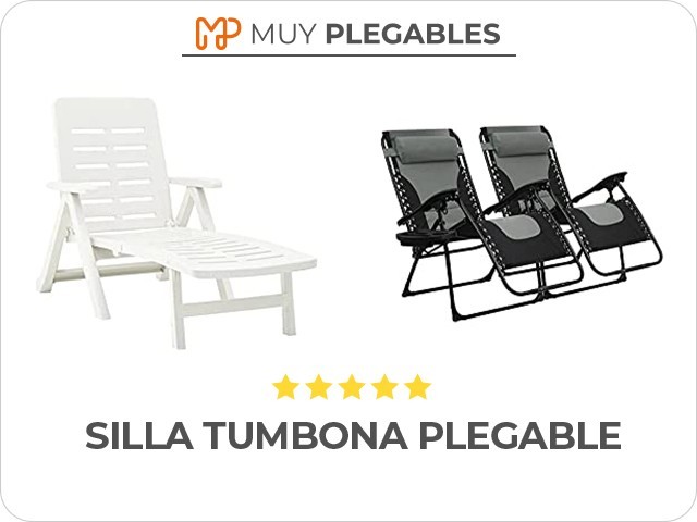 silla tumbona plegable