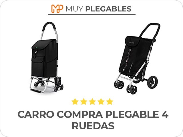 carro compra plegable 4 ruedas