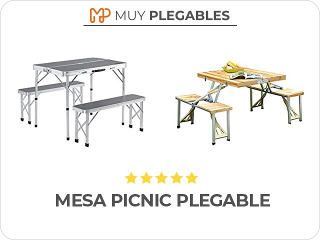 mesa picnic plegable