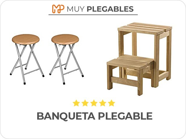 banqueta plegable