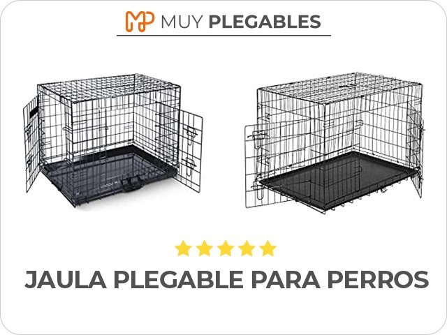 jaula plegable para perros