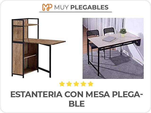 estanteria con mesa plegable