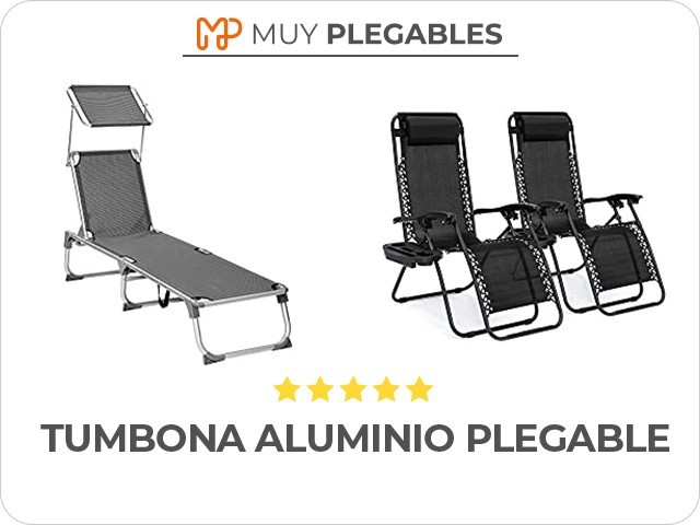 tumbona aluminio plegable