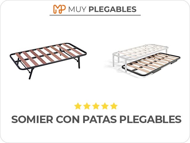 somier con patas plegables