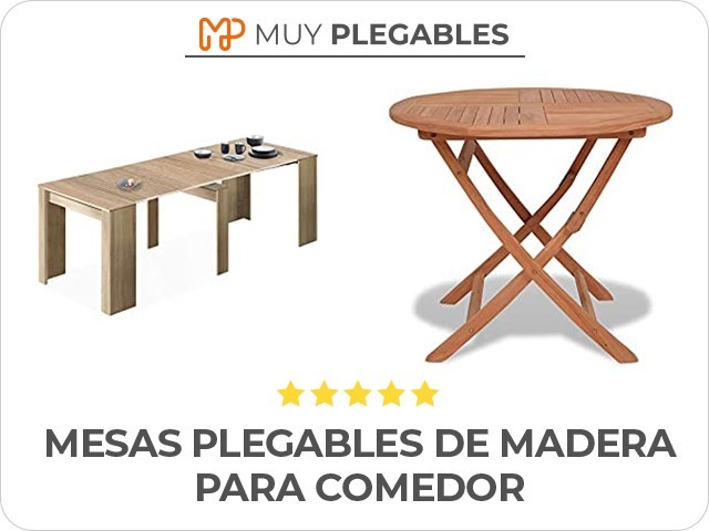 mesas plegables de madera para comedor