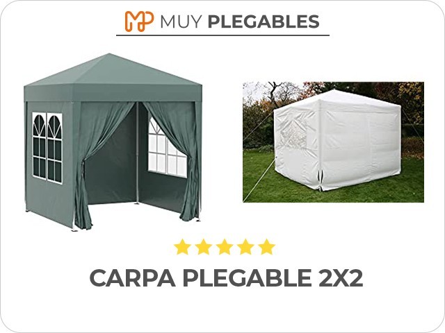 carpa plegable 2x2