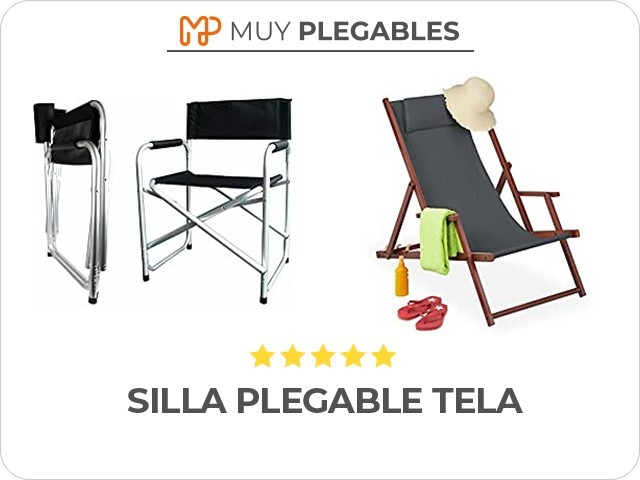 silla plegable tela