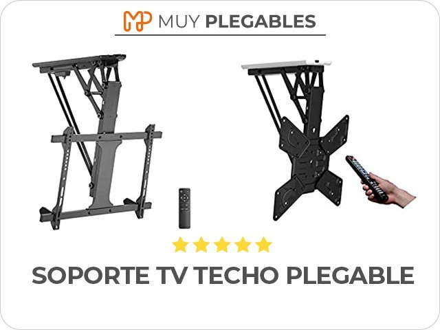 soporte tv techo plegable