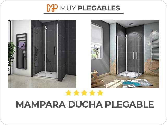 mampara ducha plegable