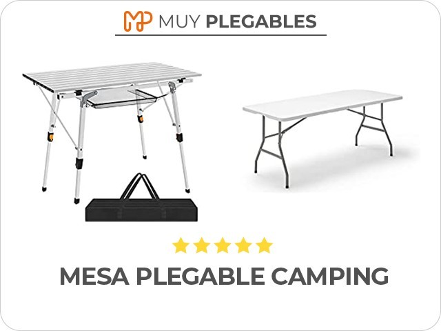 mesa plegable camping