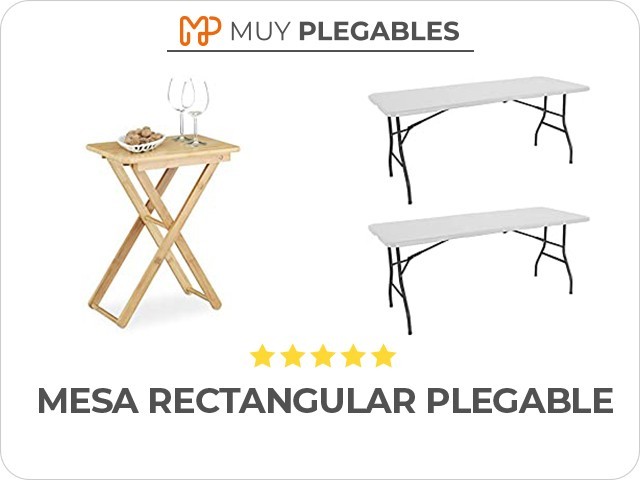 mesa rectangular plegable