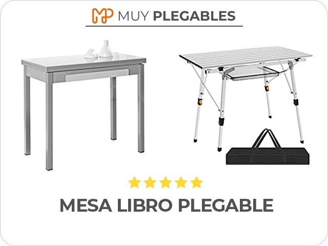 mesa libro plegable