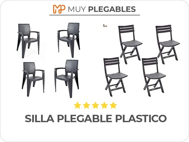 silla plegable plastico