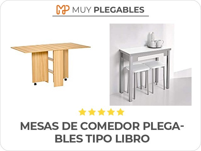 mesas de comedor plegables tipo libro