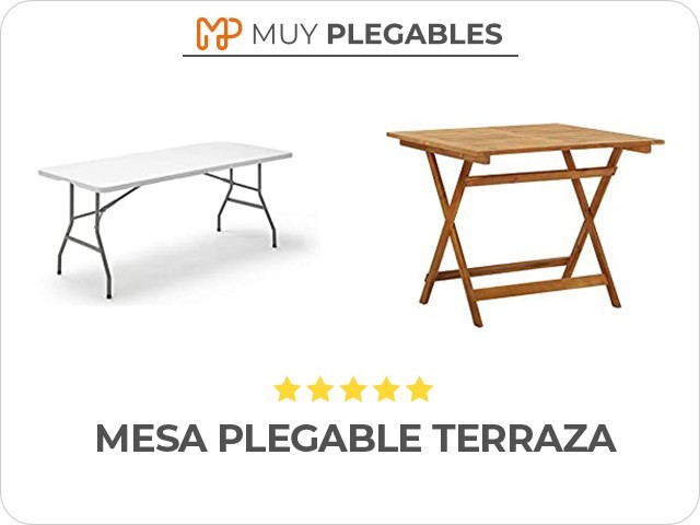 mesa plegable terraza