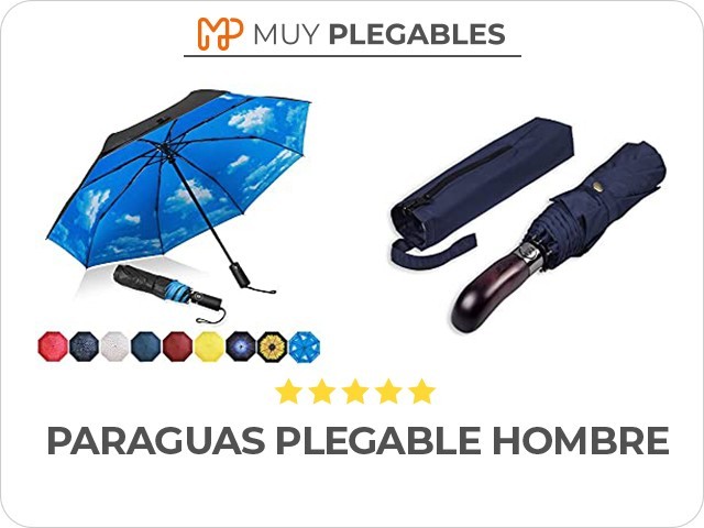 paraguas plegable hombre