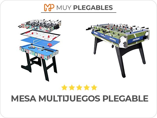 mesa multijuegos plegable