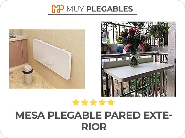 mesa plegable pared exterior