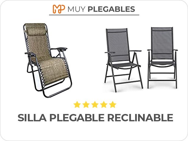 silla plegable reclinable