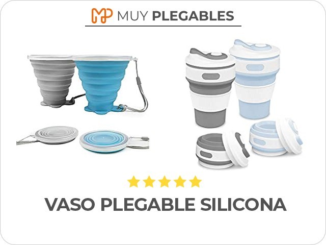 vaso plegable silicona