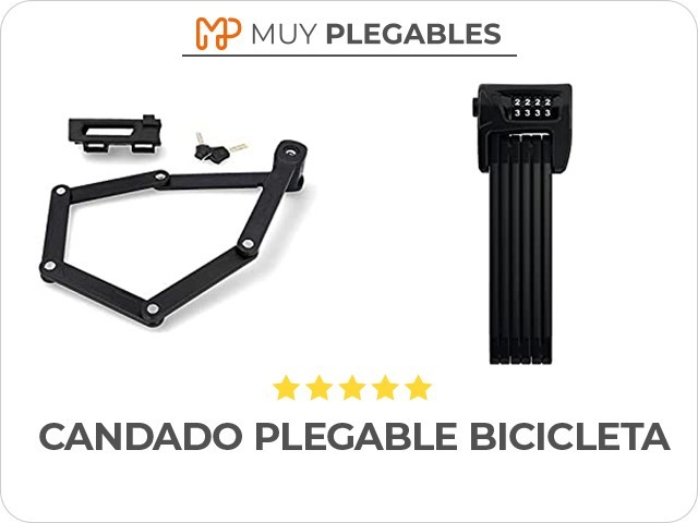 candado plegable bicicleta