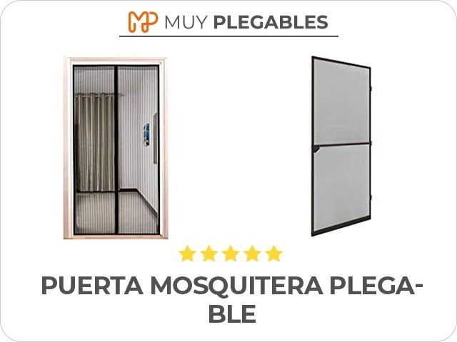 puerta mosquitera plegable