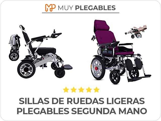 sillas de ruedas ligeras plegables segunda mano