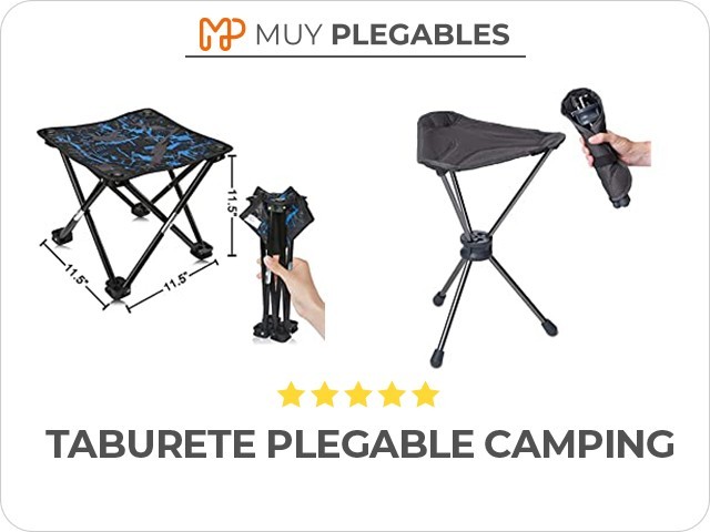 taburete plegable camping