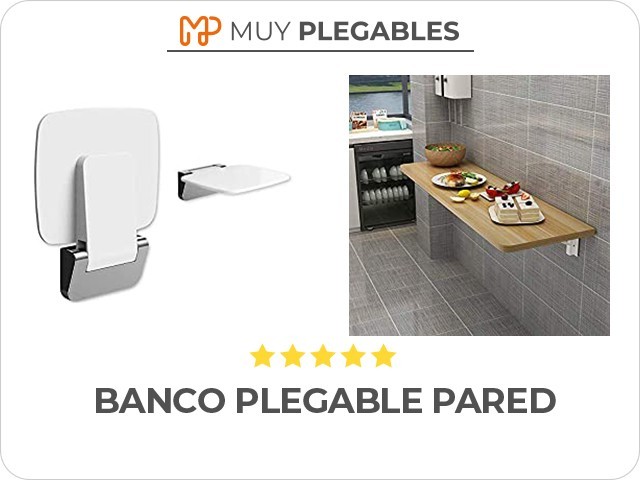 banco plegable pared