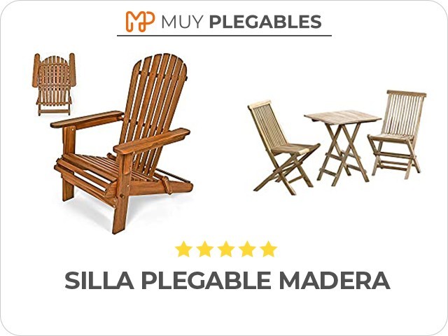 silla plegable madera