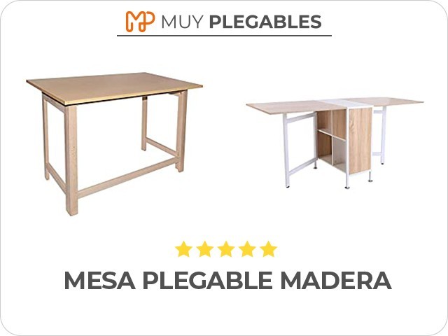 mesa plegable madera