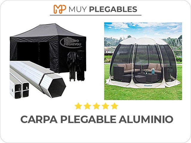 carpa plegable aluminio