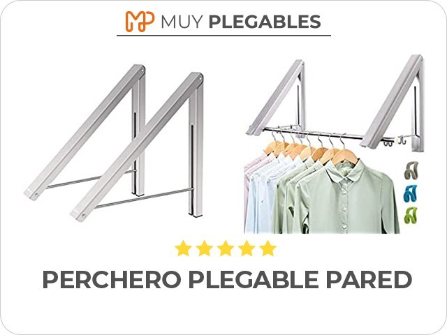 perchero plegable pared