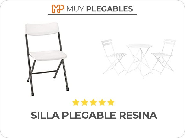 silla plegable resina