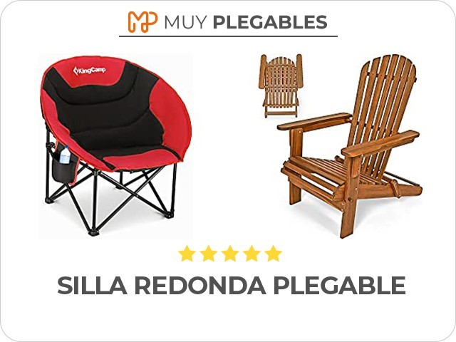 silla redonda plegable