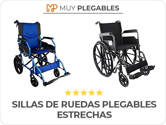 sillas de ruedas plegables estrechas