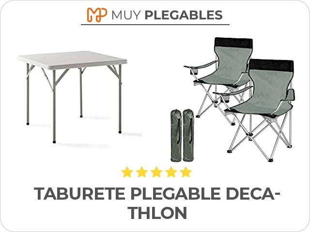 taburete plegable decathlon