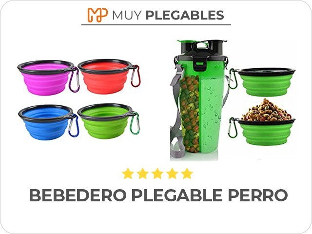 bebedero plegable perro