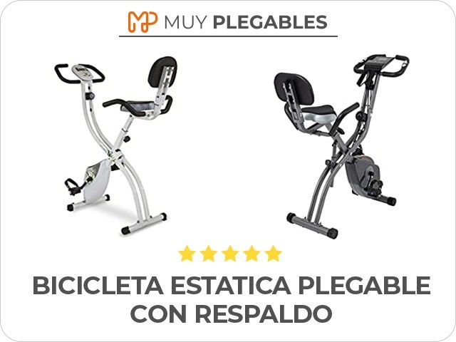 bicicleta estatica plegable con respaldo