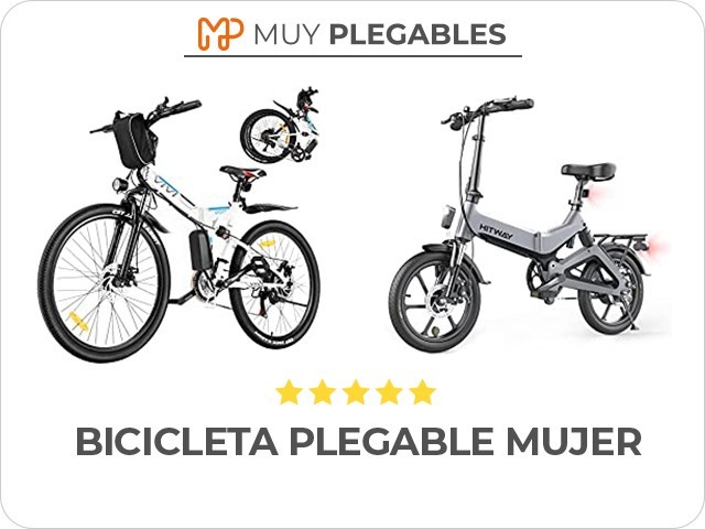 bicicleta plegable mujer