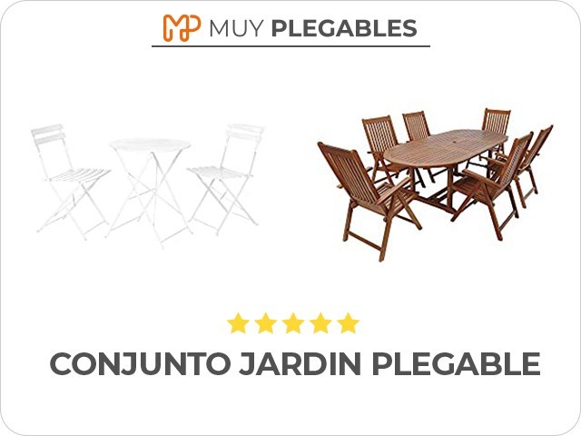 conjunto jardin plegable