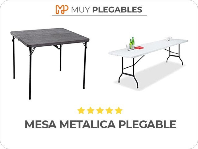 mesa metalica plegable