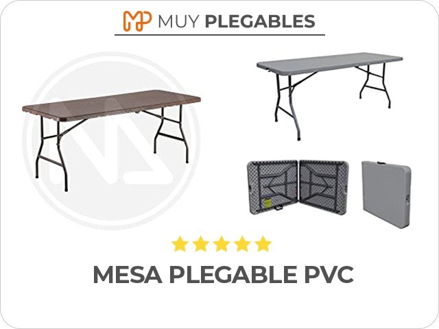 mesa plegable pvc