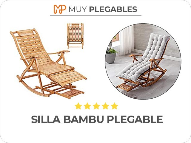 silla bambu plegable