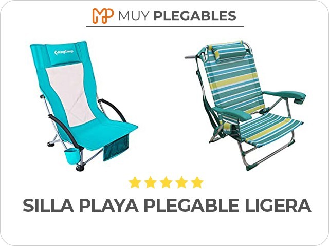 silla playa plegable ligera