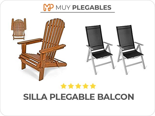 silla plegable balcon