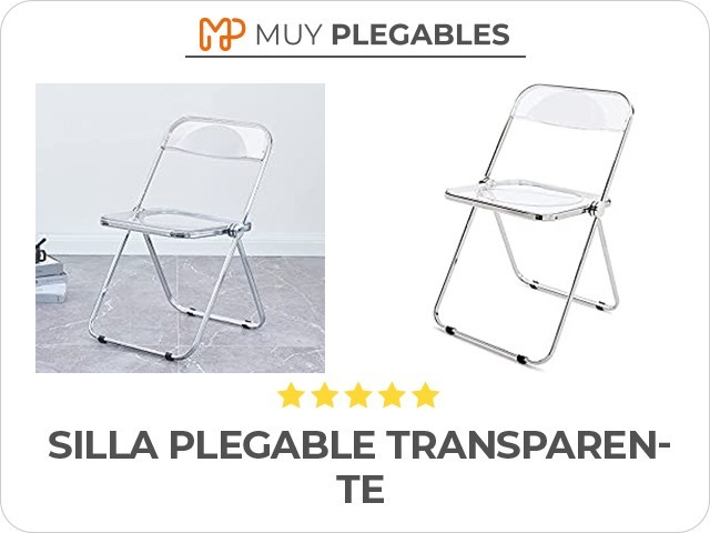 silla plegable transparente