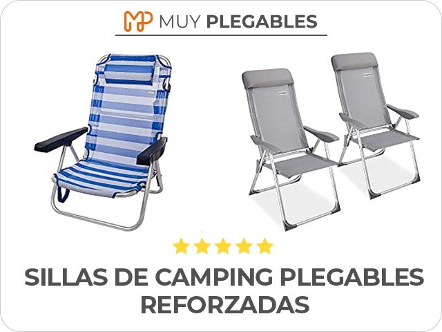 sillas de camping plegables reforzadas